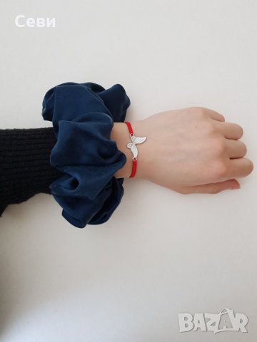 Скрънчи + гривничка, снимка 5 - Бижутерийни комплекти - 32678132