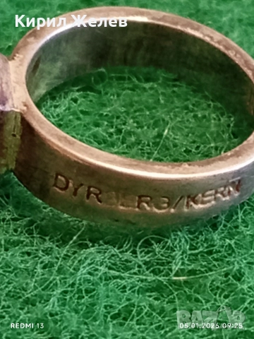 Дизайнерски сребърен пръстен DYRBERG/KERN с декоративна Роза и кристали ювелирна изработка 51799, снимка 3 - Пръстени - 52982463