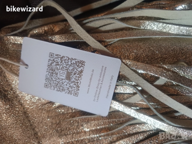 ModaModa Italy кожена дамска чанта НОВА, снимка 4 - Чанти - 51551962