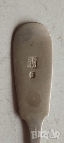 Сребърна лъжичка 1872г РУСИЯ, снимка 5 - Антикварни и старинни предмети - 29887812
