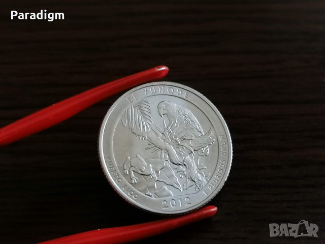 Монета - САЩ - 1/4 (четвърт) долар UNC (Пуерто Рико) | 2012г.