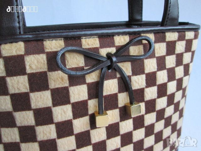 Louis Vuitton мини чанта каре кафяво, снимка 2 - Чанти - 27015338