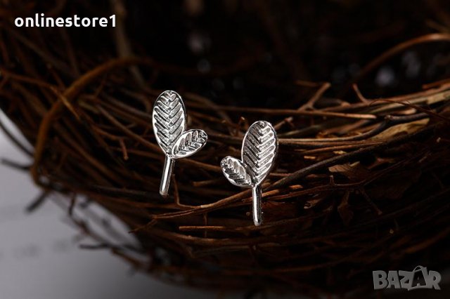 Сребърни Обеци Пролет - 925 печат сребро BA234, снимка 2 - Обеци - 28147989