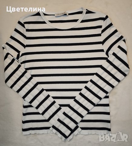 Дамска блуза на райе LCW CASUAL размер М цена 20 лв., снимка 5 - Блузи с дълъг ръкав и пуловери - 43078584