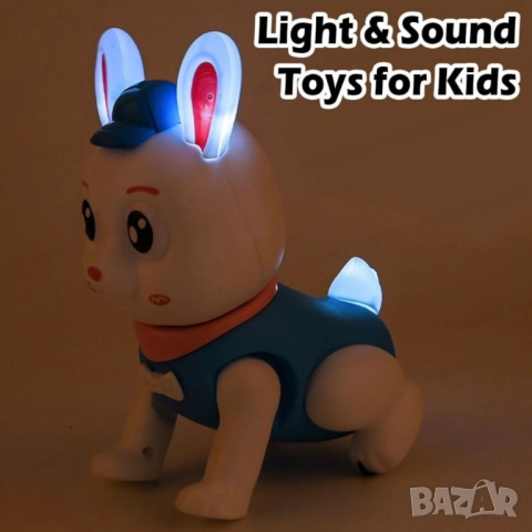Скачащо зайче – Светеща и танцуваща музикална играчка