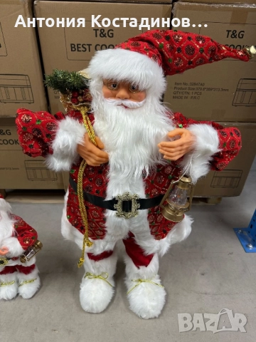Декоративен Дядо Коледа, снимка 2 - Декорация за дома - 52455624