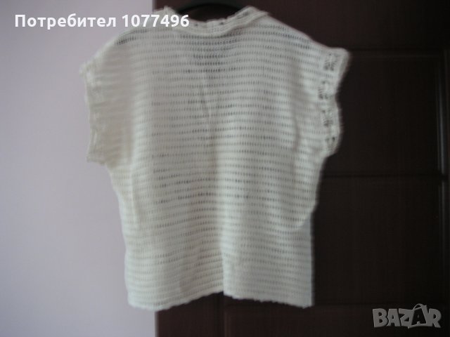 Летни Блузи без ръкав плетени на една кука тип дантела Топ, снимка 5 - Корсети, бюстиета, топове - 33602446