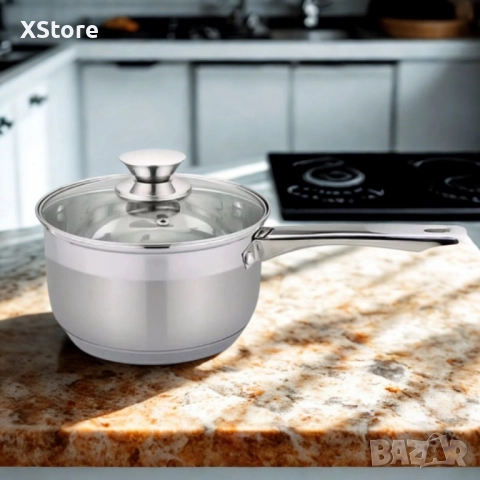 Касерола с капак Rosberg, 16 см, Неръждаема стомана, снимка 2 - Съдове за готвене - 52507447