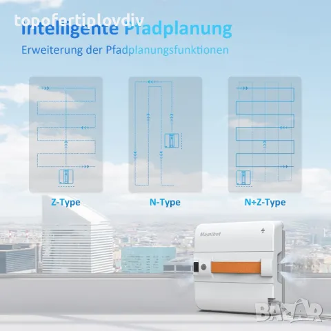 Робот за почистване на прозорци  Mamibot W120-DP,Ново,Гаранция, снимка 7 - Прахосмукачки - 50409640