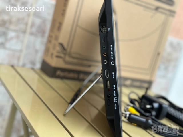 Преносим цифров телевизор PERFECT TV – 16", DVB-T/T2, 12V/220V, вградена батерия, HDMI/USB/AV, снимка 2 - Аксесоари и консумативи - 52470058