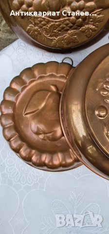 Комплект 5 медни форми, снимка 7 - Форми - 52228217