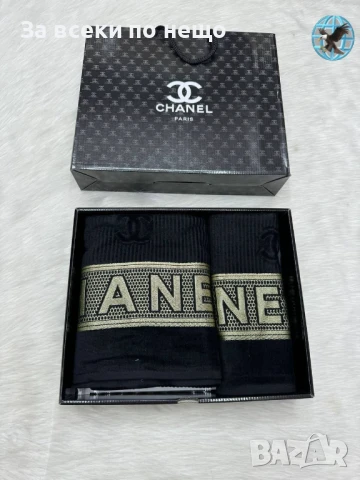 Chanel Луксозни Хавлии - 2бр. в кутия - Налични Различни Цветове Код E427, снимка 6 - Хавлиени кърпи - 50482404