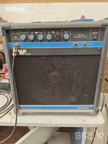 Китарен усилвател, кубе ретро Guyatone VAP-20R, Япония, 1983, снимка 2 - Китари - 52026631