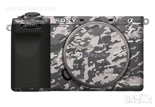 Sony a6700 скин (сив камуфлаж), снимка 1 - Чанти, стативи, аксесоари - 43759359