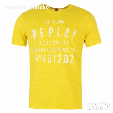 МЪЖКА ТЕНИСКА - REPLAY BEACHWEAR; размери: L и XL, снимка 1 - Тениски - 32288135