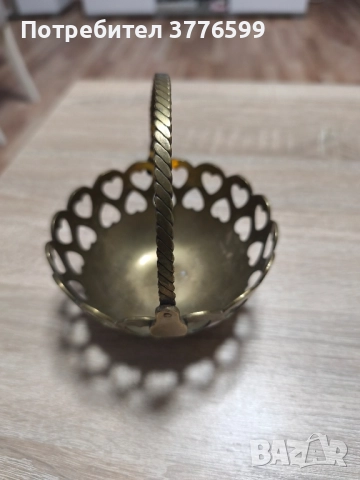 Месингова кошница , снимка 2 - Декорация за дома - 51682942