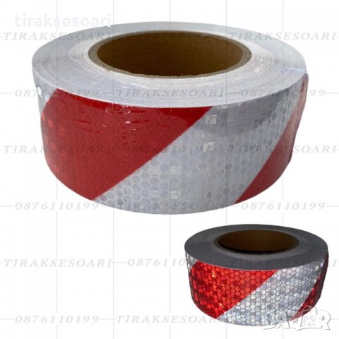 Светлоотразително тиксо 25 метра Svetlootrazitelno tikso, снимка 6 - Аксесоари и консумативи - 32636662