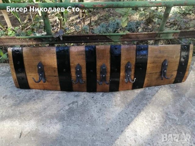 Закачалки от автентични бъчви с ръчно ковано желязо!, снимка 15 - Декорация за дома - 29058646