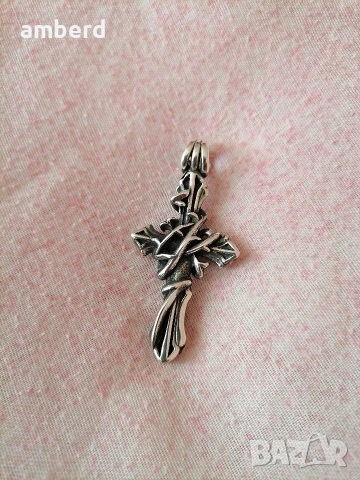 Уникален сребърен кръст - модел С013, снимка 2 - Колиета, медальони, синджири - 53601739