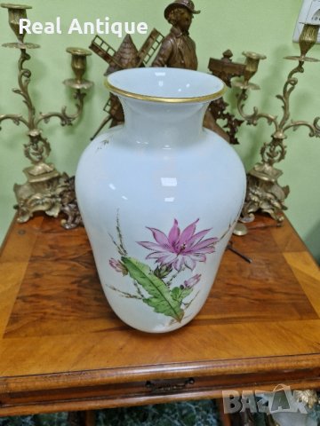 Уникална голяма антикварна авторска немска порцеланова ваза Rosenthal , снимка 6 - Декорация за дома - 43686660