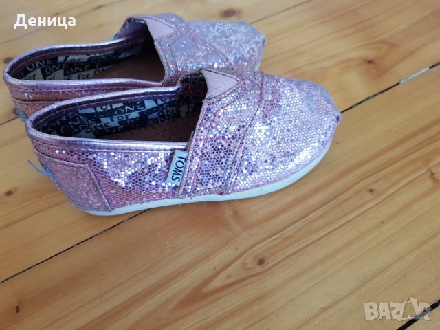 Розови обувки Томs 21 номер, снимка 4 - Детски обувки - 28216460