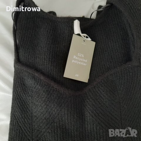 р-р Л дамска плетена рокля H&M, снимка 2 - Рокли - 43337286