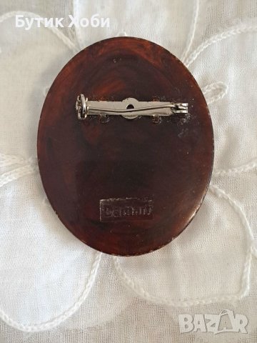 Винтидж брошка,,камея,, ,Франция, снимка 4 - Антикварни и старинни предмети - 40782783