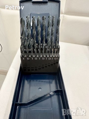Garant HSS-Typ N - Germany - ЧИСТО НОВ PROFI-SET 19 Свредла 1-10 mm в Касета/ORIGINAL GARANT GERMANY