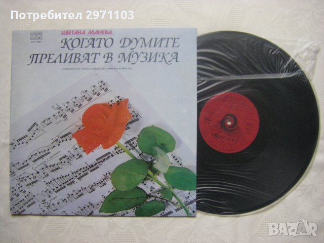 ВАА 10992 - Цветана Манева. Когато думите преливат в музика, снимка 2 - Грамофонни плочи - 43141093