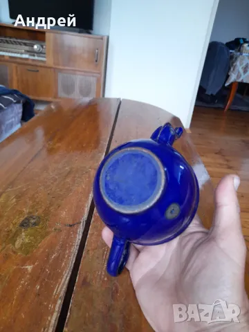 Стар емайлиран чайник #79, снимка 6 - Други ценни предмети - 50313511