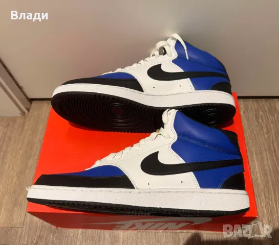 Обувки Nike Court Vision Mid NN AF сини, снимка 5 - Ежедневни обувки - 48523247