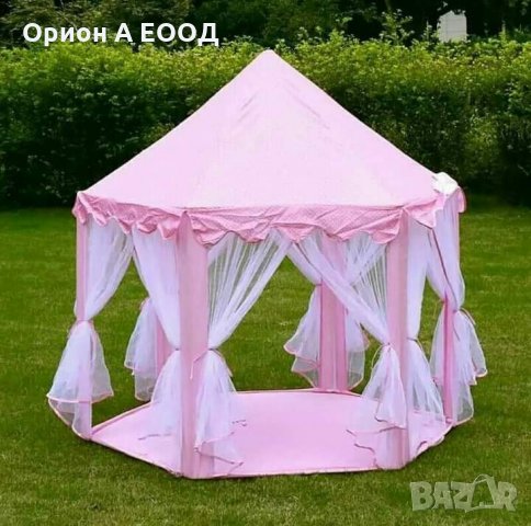 Забавна,Приказна детска палатка с перденца за принцове 👑 и принцеси👸 за щури игри, снимка 3 - Мебели за детската стая - 30699347