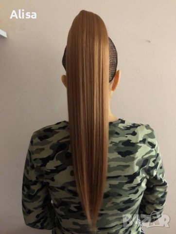 15 ЛЕВА ‼️ Екстеншъни конски опашки 😍  Дължината е 60 см. 👑 100 грама 😇 , снимка 4 - Аксесоари за коса - 38588192
