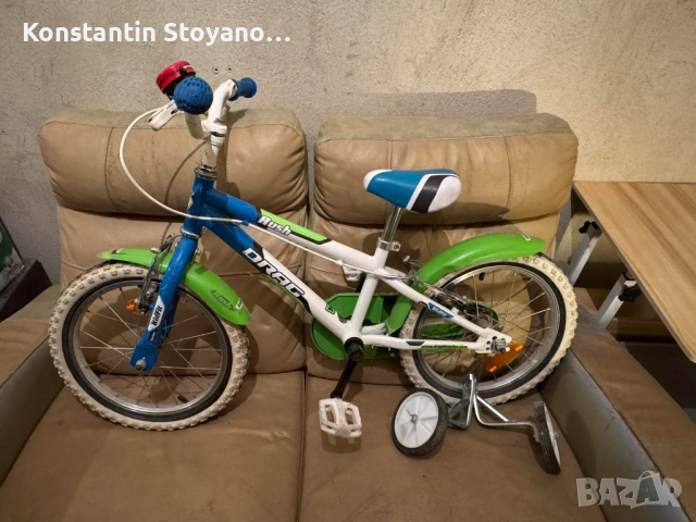 Детско колело DRAG Rush KidFit 16" – с помощни колелца