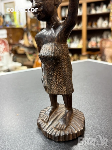 Абаносова африканска статуетка / фигура. №7869, снимка 4 - Антикварни и старинни предмети - 53476971