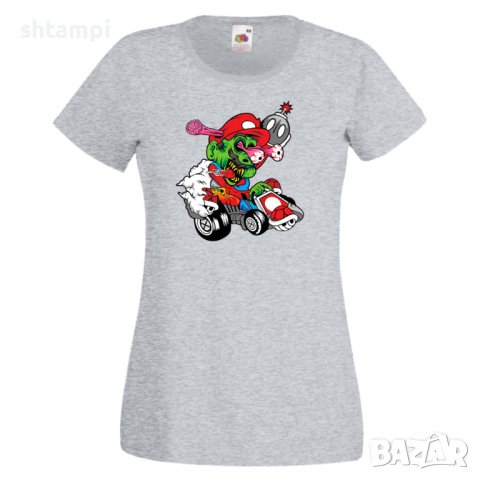 Дамска тениска Mario Cart Zombie 3 Игра,Изненада,Подарък,Празник,Повод, снимка 8 - Тениски - 37236098