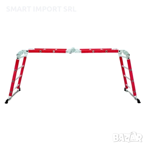 Професионална стъклопластова стълба KMP404F , 4x4 стъпала