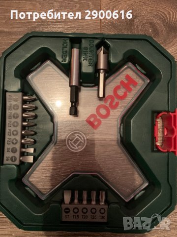 Ново комплект свредла и отвертки BOSCH 38 БР., снимка 7 - Куфари с инструменти - 32880212