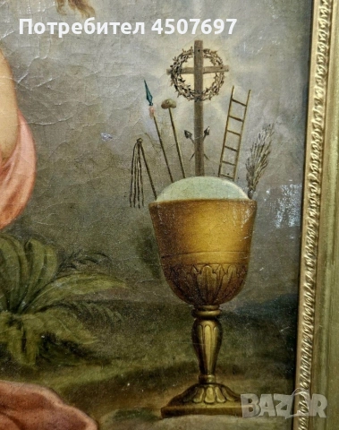 стара Картина на Исус , снимка 3 - Антикварни и старинни предмети - 53089051