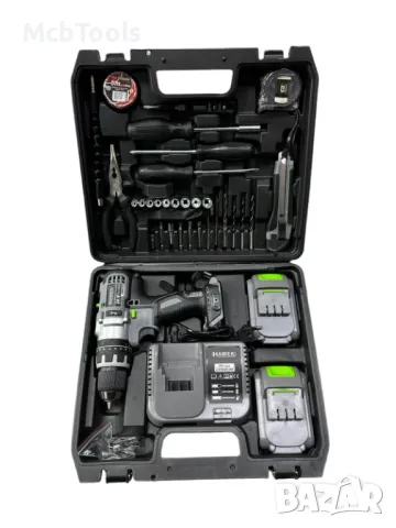 Акумулаторен ударен винтоверт 24V 4.0Ah с инструменти HAWEK, снимка 3 - Винтоверти - 47592411