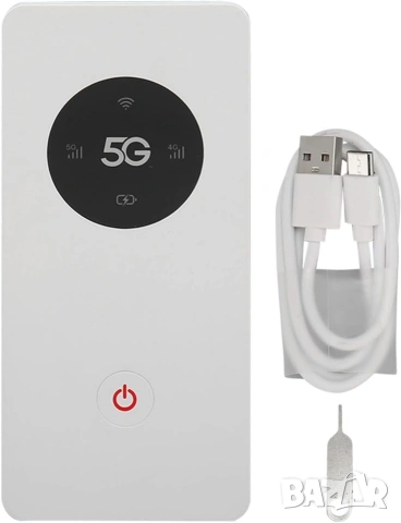 Преносим 5G WiFi Рутер Annadue с Nano SIM Слот и 8000mAh Батерия, снимка 4 - Рутери - 53256475