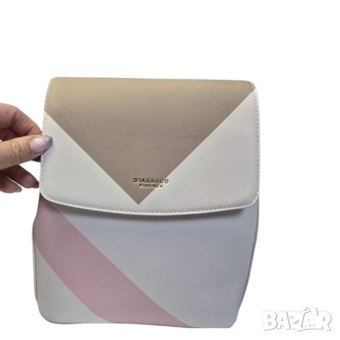 Кокетна дамска раничка, нежни тонове, снимка 5 - Раници - 52099290