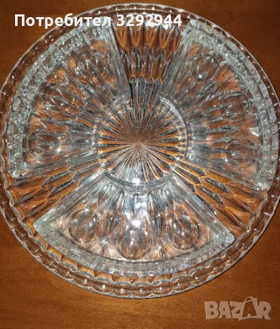 Масивно кристално плато за ордьоври, снимка 6 - Прибори за хранене, готвене и сервиране - 48017770