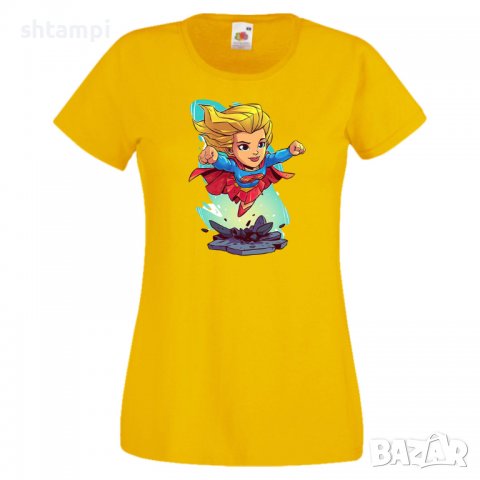 Дамска тениска DC Super Girl Star Wars Игра,Изненада,Подарък,Геймър,, снимка 10 - Тениски - 36788542