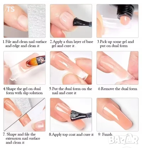 Комплект изграждане на нокти , снимка 6 - Комплекти и лотове - 53150064