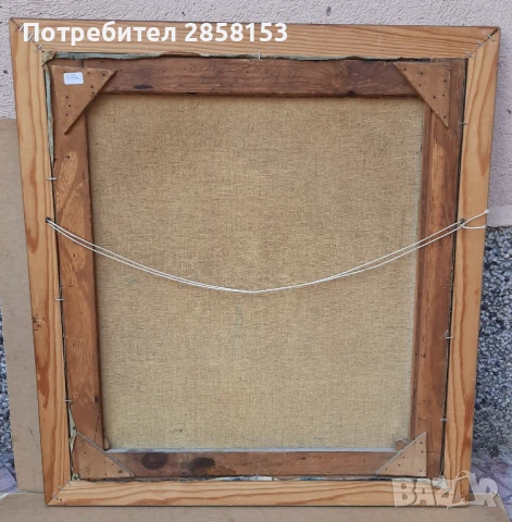 Картина портрет  на старец с лула,маслени бои на платно, снимка 5 - Картини - 50910032