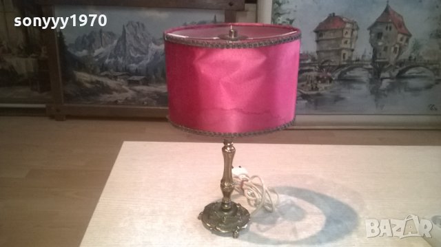 ретро лампа-антика мед/месинг-внос холандия, снимка 13 - Колекции - 28118422