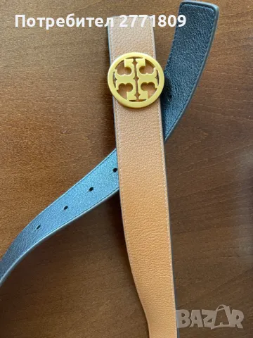 Kожен колан с две лица - Tory Burch, снимка 4 - Колани - 49989876