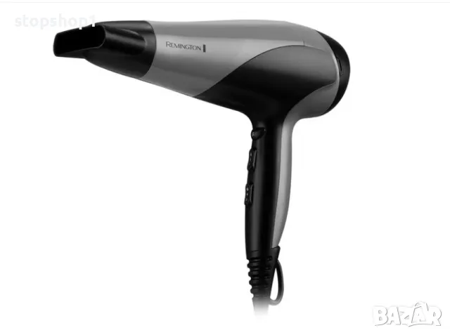 Сешоар REMINGTON Ionic Dry 2200 D3190S, 2200W, 2 скорости, 3 температурни нива, сив металик, снимка 2 - Сешоари - 49991233