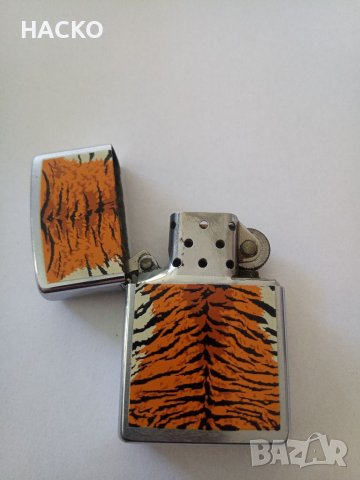 ПРОМО Запалка Zippo Модел Animal Tiger Внос от Англия, снимка 3 - Запалки - 39995176